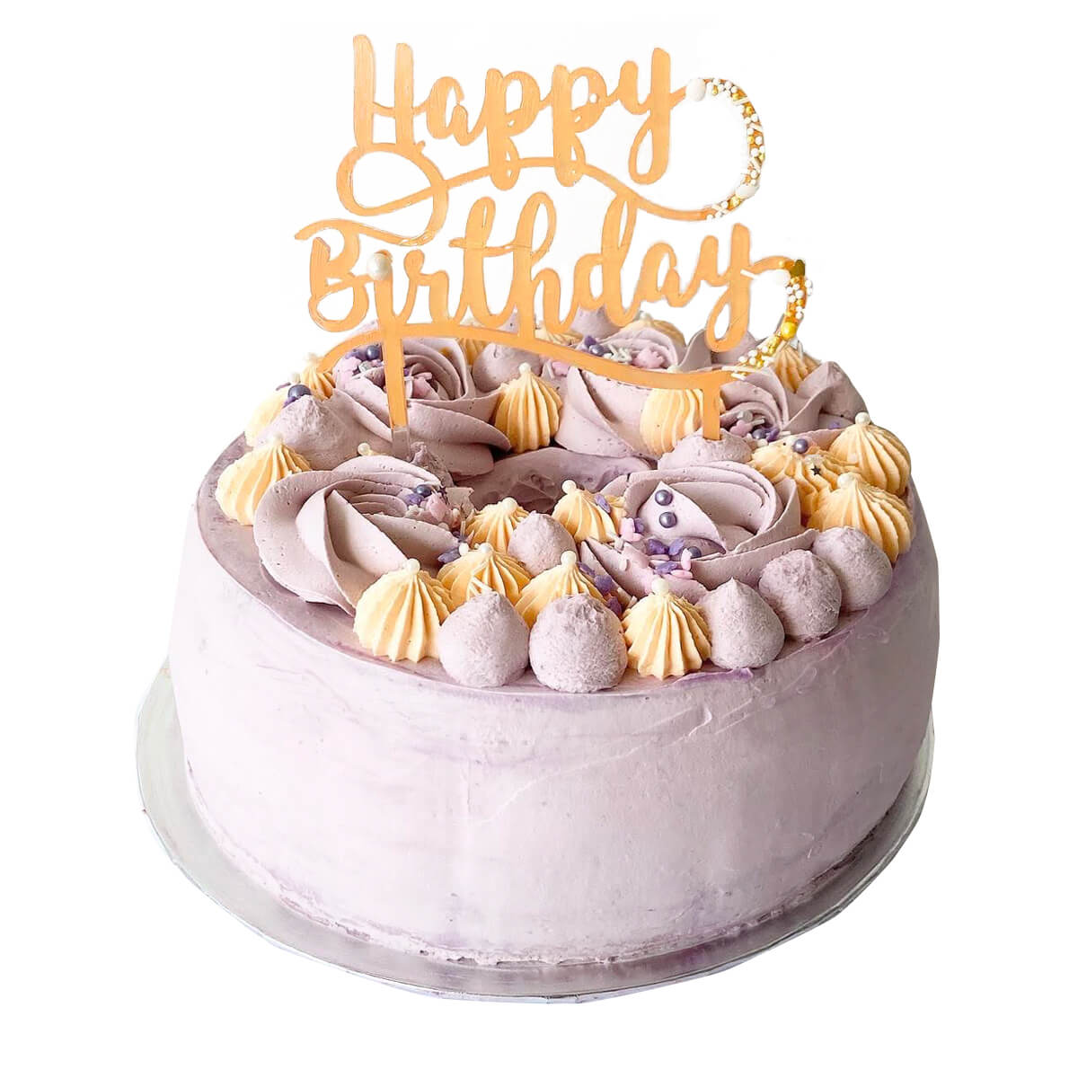 Image of a taro cake, 23cm or 9inch in diameter for 8 people