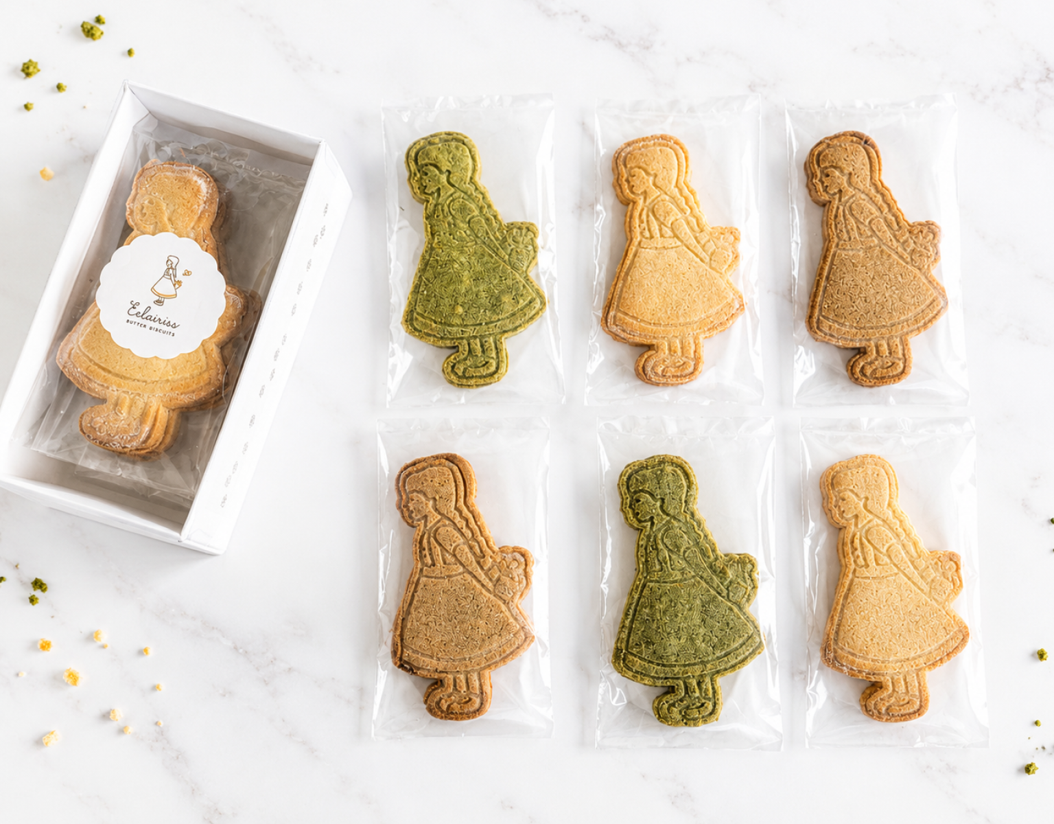 Image of a christmas butter biscuits